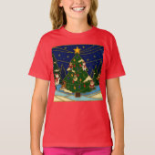 Cloisonne Art Whimsical Forest Classic Christmas Tシャツ (正面)