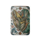 Cloisonne Frog on Lily Pad バスマット (正面縦)