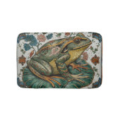 Cloisonne Frog on Lily Pad バスマット (正面)