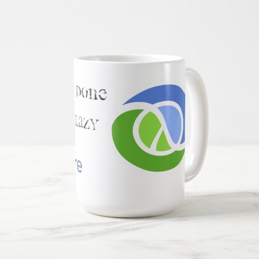 Clojureのマグ: 私は私が不精なときよりされて得ます(v2) コーヒーマグカップ (正面右)