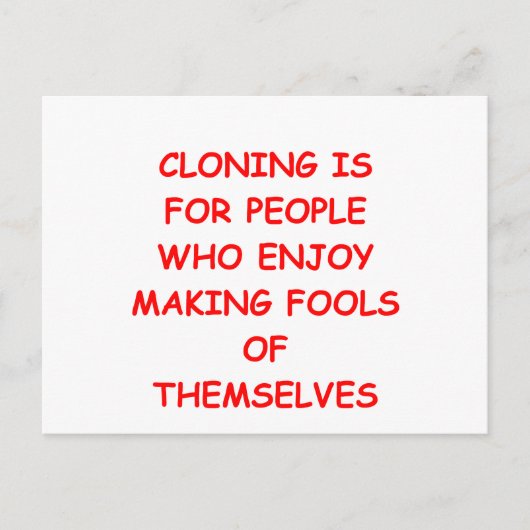 CLONING.png ポストカード (正面)