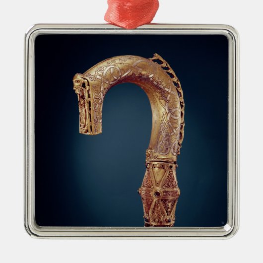 Clonmacnoiseの司教杖、郡オファリーのバイキングの年齢 メタルオーナメント (正面)