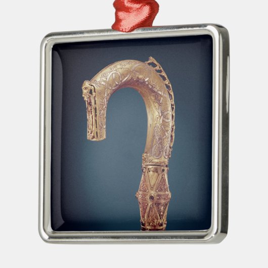 Clonmacnoiseの司教杖、郡オファリーのバイキングの年齢 メタルオーナメント (左)