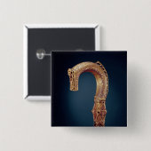 Clonmacnoiseの司教杖、郡オファリーのバイキングの年齢 缶バッジ (正面&裏面)