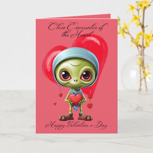 Close Encounter Valentine Dayカード カード (黄色い花)