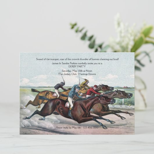 Close Finish Derby招待状 招待状 (スタンド正面)