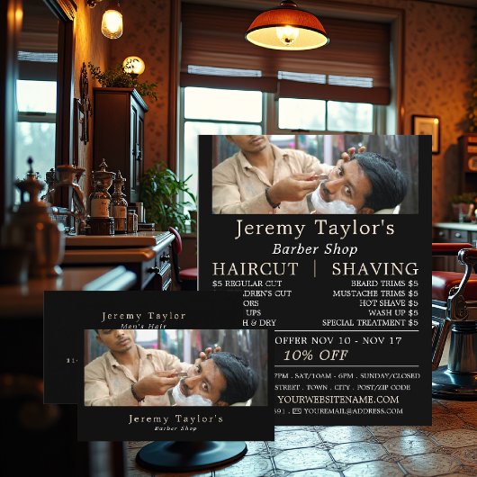 Close Shave、メンズ・理容師広告 チラシ