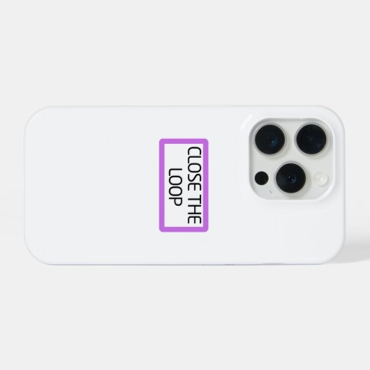 Close the Loop | Heavy-Duty iPhone iPhoneケース (裏面横)