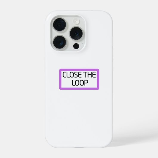 Close the Loop | Heavy-Duty iPhone iPhoneケース (裏面)