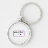 Close the Loop | Industrial Typography Keychain キーホルダー (正面)