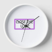 Close the Loop | Industrial Wall Clock 壁時計 (正面)