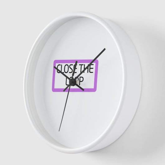 Close the Loop | Industrial Wall Clock 壁時計 (傾斜)