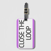 Close the Loop | Rugged Travel Luggage Tag ラゲッジタグ (正面縦)