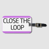 Close the Loop | Rugged Travel Luggage Tag ラゲッジタグ (正面横)