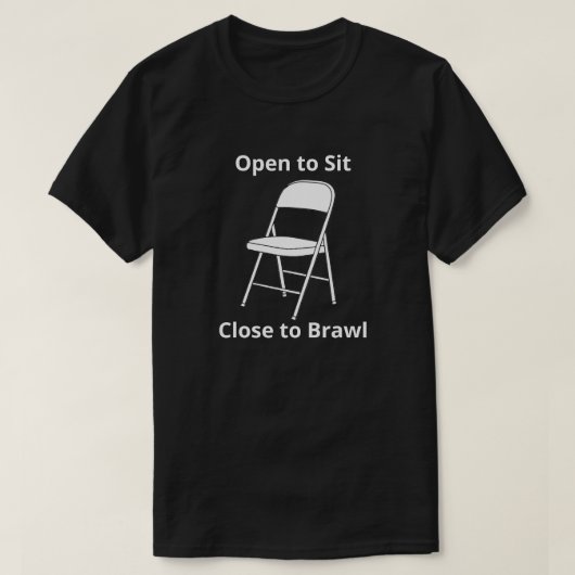 Close to Brawl Alabama折り畳み椅子Tシャツ Tシャツ (デザイン正面)