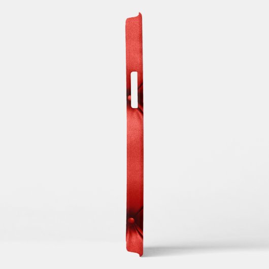 Close up background texture of scarlet red capiton Case-Mate iPhoneケース (裏面 / 右)