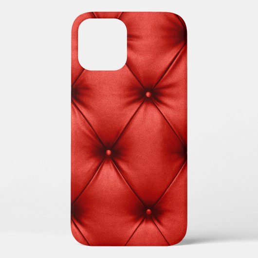 Close up background texture of scarlet red capiton Case-Mate iPhoneケース (裏面)