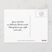 Close Up Bee On Flowerありがとうはがき ポストカード (裏面)