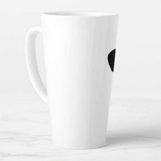 Close-Up Cow Curiosity カフェラテマグ (左アングル)