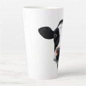 Close-Up Cow Curiosity カフェラテマグ (正面)