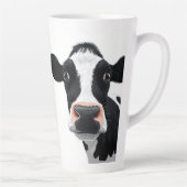 Close-Up Cow Curiosity カフェラテマグ (右)