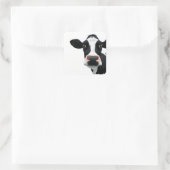 Close-Up Cow Curiosity スクエアシール (バッグ)