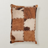 Close up leather patchwork textured background. アクセントクッション (裏面(縦))