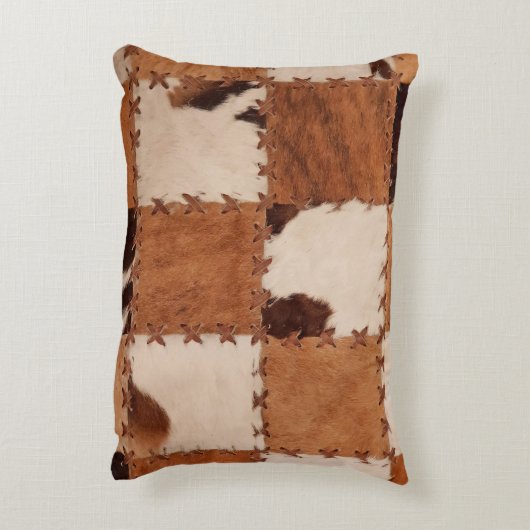 Close up leather patchwork textured background. アクセントクッション (裏面(縦))