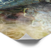 Close Up of a Large Scalygreen  Iguana Lizard ポスター (角)