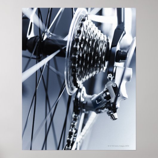 Close up of bicycle gears 2 ポスター (正面)