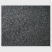 Close up of black leather texture and backgroundle ラッピングペーパー (フラット)