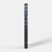 Close-up of gray brick wall iPhoneケース (右側面)