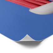 Close-up of toothpaste on a toothbrush ポスター (角)