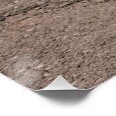 Close up of wooden Alphorn ポスター (コーナー)