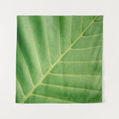 Close up photo of green leaf タペストリー (正面(横))