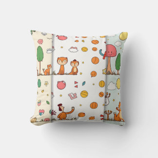 Close-Up Portrait of a Sweet-Faced Dog クッション