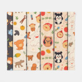 Close-Up Portrait of a Sweet-Faced Dog フリースブランケット (正面(横))