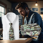 Close-up scene of birch log stumps, rustic charm ネクタイ