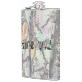 Close-up scene of birch log stumps, rustic charm フラスク (左)