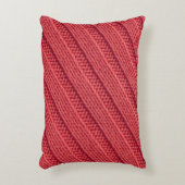Close up stripy crochetテクスチャ。 アクセントクッション (正面(垂直))