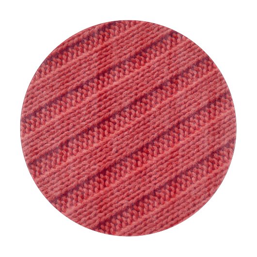 Close up stripy crochetテクスチャ。 カッティングボード (正面)