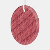 Close up stripy crochetテクスチャ。 ガラスオーナメント (正面左)