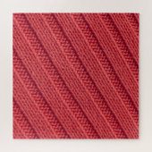 Close up stripy crochetテクスチャ。 ジグソーパズル (横)