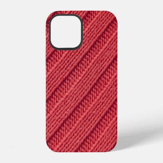 Close up stripy crochetテクスチャ。 iPhoneケース (裏面)