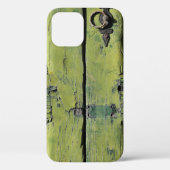 Closed brown wooden 2-panel door Case-Mate iPhoneケース (裏面)