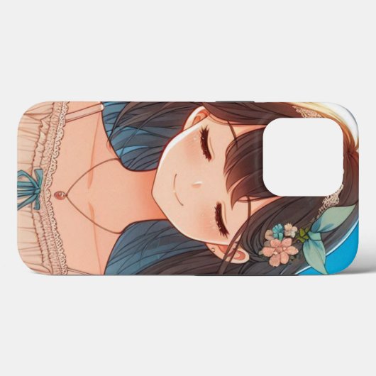 Closed Eyes Girl　iPhone / iPad ケース Case-Mate iPhoneケース (裏面 (横))
