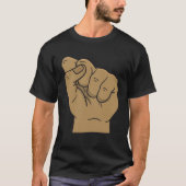 Closed Fist Resistance Opposition Tシャツ (正面)