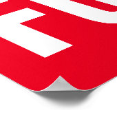 Closed for Business -カスタムプロフェッショナル表示 ポスター (角)