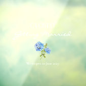 Closed Getting Margedフローラ結婚の ウィンドウサイン (シート3)