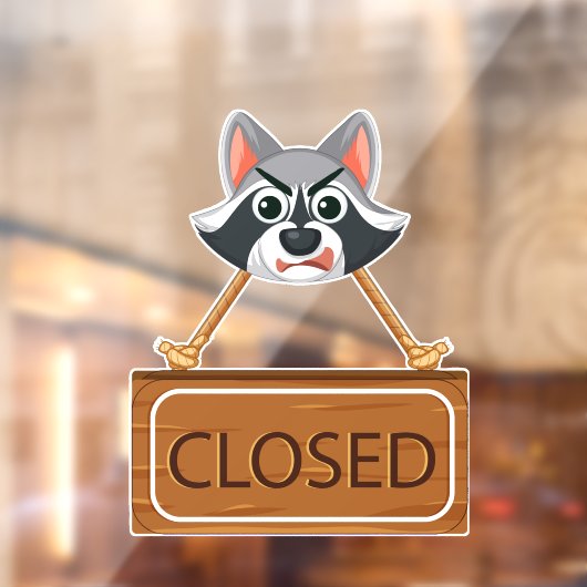 Closed Sign Window Cling ウィンドウサイン (シート2)